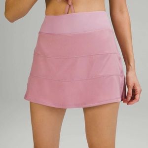 Lulu lemon limited (pink taupe) pacerival skirt reselling for 90 asking only 70